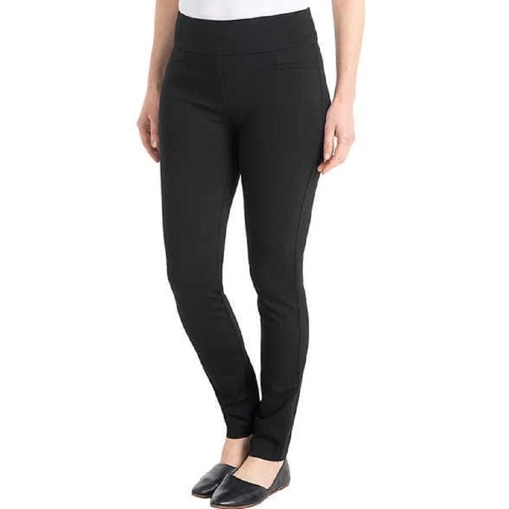 Dalia Ladies' Ponte Pant, Black, Size: Small